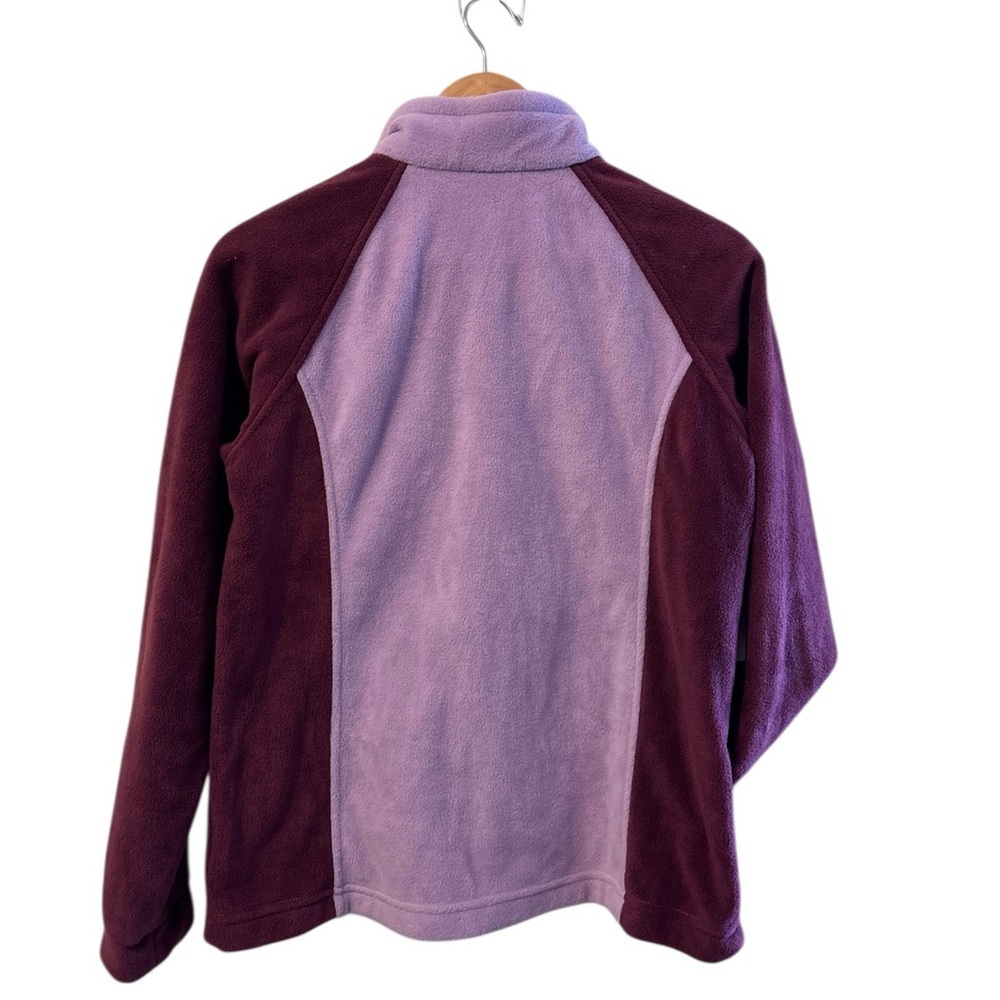 Columbia Lavender and Maroon Fleece Jacket - Picture 2 of 11
